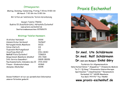 Praxis-Folder - Praxis Eschenhof