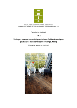 MMFA Techn. Merkblatt 2 "Verlegen von MMF