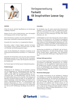 Verlegeanweisung Tarkett iD Inspiration Loose-lay