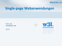 Single-page Webanwendungen