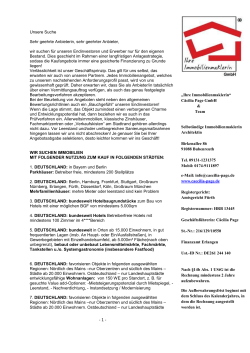 „Ihre Immobilienmaklerin“ Cäcilia Page GmbH & Team Selbständige