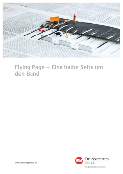 Flying Page - Zeitungsdruck