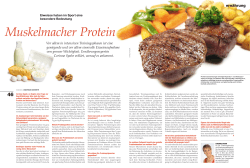 Muskelmacher Protein - Zentrum für Ernährungsberatung +