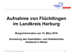 Informationsveranstaltung in Wesel