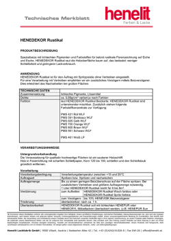 HENEDEKOR Rustikal - Henelit Lackfabrik GmbH