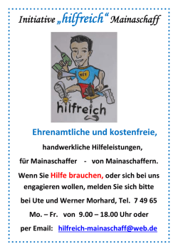 Initiative &bdquo;hilfreich&ldquo;Mainaschaff