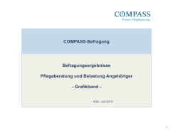 COMPASS-Befragung Befragungsergebnisse Pflegeberatung und