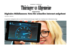 Digitales M&uuml;hlhausen: Netz f&uuml;r schnelles Internet aufgebaut