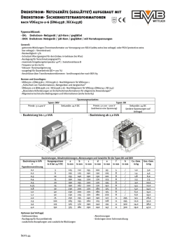 Drehstrom- Netzger&auml;te (gegl&auml;ttet) aufgebaut mit Drehstrom