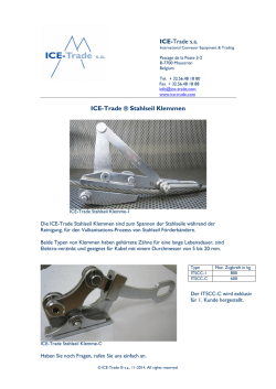 ICE-Trade Stahlseil Klemmen