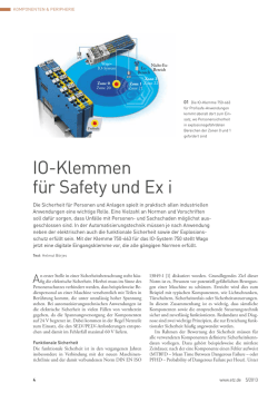 IO-Klemmen f&uuml;r Safety und Ex i