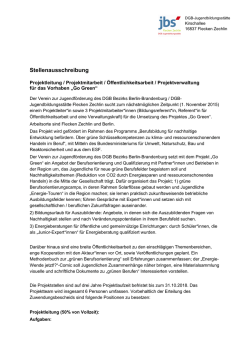 Stellenausschreibung - `DGB