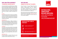 Der SPD-Ortsverein Flecken Salzhemmendorf stellt sich vor
