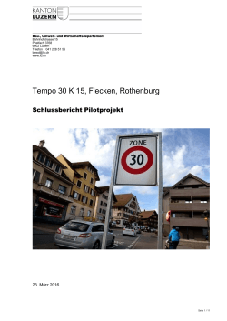 Tempo 30 K 15, Flecken, Rothenburg - VIF
