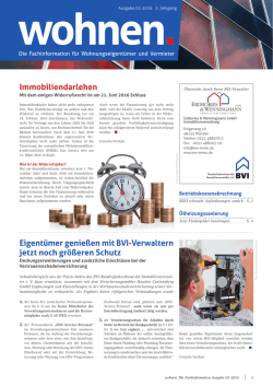 Eigent&uuml;mer genie&szlig;en mit BVI-Verwaltern jetzt noch gr&ouml;&szlig;eren Schutz