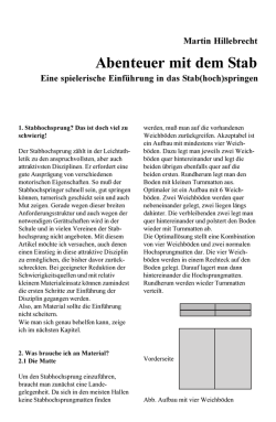 Abenteuer mit dem Stab