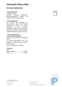 Tetracyclin Uterus-Stab - Pharma-Partner Vertriebs-GmbH