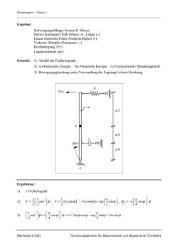 Gegeben - Forschungsbereich für Baumechanik und Baudynamik