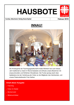 Hausbote Februar 2016