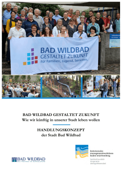 Handlungskonzept Bad Wildbad gestaltet Zukunft Stand 04 05 2015