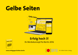 Produktinformation - BFB BestMedia4Berlin GmbH