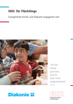 Hilfe f&uuml;r Fl&uuml;chtlinge - Evangelische Kirche in Deutschland