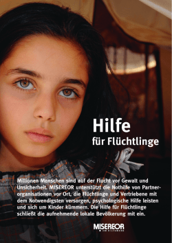 Hilfe f&uuml;r Fl&uuml;chtlinge