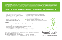 landwirtschaftlichen Angestellten / technischen