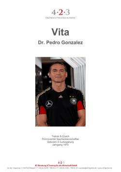 Dr. Pedro Gonzales - 4&middot;2&middot;3