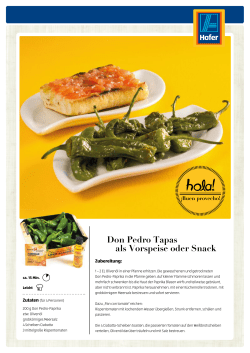 Don Pedro Tapas als Vorspeise oder Snack