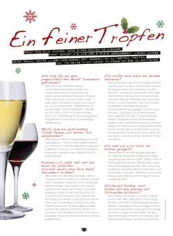 Ein feinerTropfen - Hammers Weinkostbar