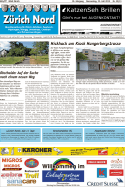 Hickhack um Kiosk Hungerbergstrasse