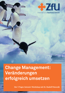 Change Management: Veränderungen erfolgreich umsetzen