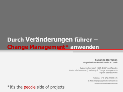 Durch Ver&auml;nderungen f&uuml;hren &ndash;