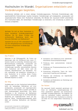 Hochschulen im Wandel. Organisationen