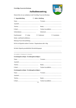 Jugendabteilung Aktive Abteilung