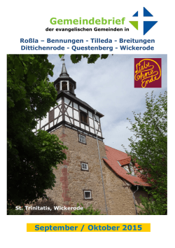 Gemeindebrief - Kirchenkreis Eisleben