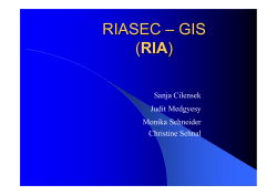RIASEC – GIS (RIA)