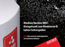 Rhodium Machine RM01 Kleingalvanik zum Rhodinieren & kalten