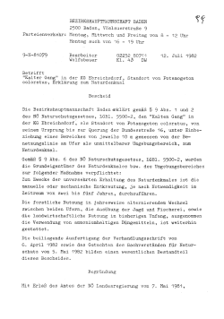 Bescheid öffnen