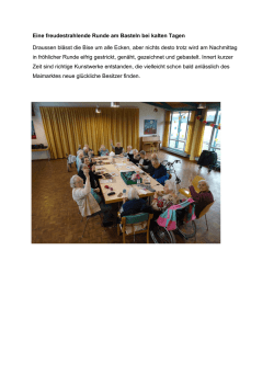 Eine freudestrahlende Runde am Basteln bei kalten Tagen