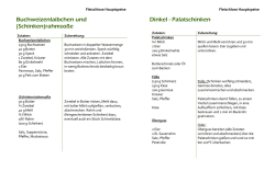 Buchweizenlaibchen und (Schinken)rahmsoße Dinkel