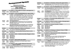 Gottesdienstordnung PG 8 2015