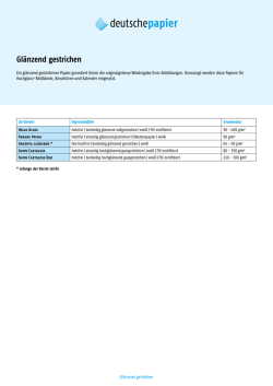 Gl&auml;nzend gestrichen