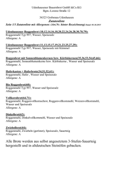 Alle Brote werden aus selbst angesetztem 3-Stufen