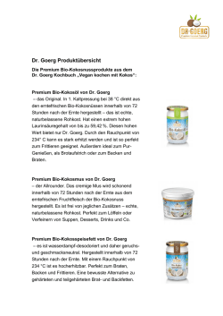 Dr. Goerg Produkt&uuml;bersicht