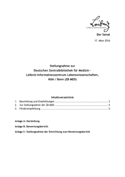 Stellungnahme. Der Senat