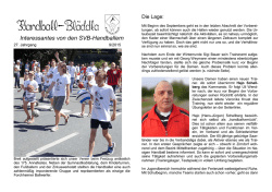Interessantes von den SVB-Handballern