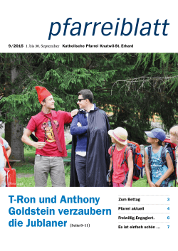 T-Ron und Anthony Goldstein verzaubern - Pfarrei Knutwil