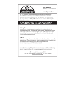Kreditoren-Buchhalter/in